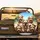 Group of Six Terrier Dogs Driving Paws on Steering Wheel Urban Park - Dog Lover Gift Spare Tire Cover - 2