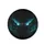 Glowing Cyan Eyes Shadowy Predator - Watchful Presence Car Decor Spare Tire Cover - 4