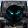 Glowing Cyan Eyes Shadowy Predator - Watchful Presence Car Decor Spare Tire Cover - 1