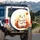 Curious Hamster Falling Maple Leaf - Autumn Season Gift for Hamster Lover Spare Tire Cover - 3