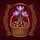 Saffron Crocus Wicker Basket Knotwork Damask - Home Decor Gift for Garden Lover Spare Tire Cover - 6