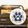 Paw Print Floral Wreath Butterflies - Home Decor Gift for Wildlife Lover Spare Tire Cover - 2