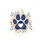 Paw Print Floral Wreath Butterflies - Home Decor Gift for Wildlife Lover Spare Tire Cover - 4