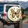 Butterfly Daisies Marigolds Roses Garden Monarchs - Garden Lover Gift Spare Tire Cover - 3