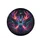 Electric Cyan Neon Stag Head Antlers - Cosmic Swirls Wildlife Travel Gift Spare Tire Cover - 4