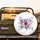 Fuchsia Lavender Roses Teal Leaves - Home Decor Gift for Flower Lover Spare Tire Cover - 2