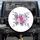 Fuchsia Lavender Roses Teal Leaves - Home Decor Gift for Flower Lover Spare Tire Cover - 1