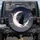 Black Cat Crescent Moon Cherry Blossom Twilight Sky - Home Decor Gift for Cat Lover Spare Tire Cover - 1