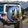 Doberman Pinschers American Flag Highway View - Patriotic Gift for Dog Lovers Spare Tire Cover - 3