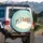 Eight Cartoon Cats Hearts Paw Prints Pastel Teal - Cat Lover Gift for Cat Owners Spare Tire Cover - 3