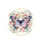 Dark Blue Butterfly Coral Pink Flowers Sage Green Foliage Birds - Home Decor Gift Spare Tire Cover - 4