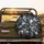 Black White Swirling Lines Organic Forms Marble - Road Trip Essentials Gift Spare Tire Cover - 2