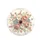 Blush Pink Peony Teal Daisy Blossoms Sage Green Leaves - Home Decor Gift Spare Tire Cover - 4