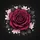 Dramatic Deep Magenta Rose Dark Foliage Light Pink Floral White Starburst - Home Decor Gift Spare Tire Cover - 6