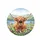 Highland Cow Wildflower Meadow - Farmhouse Home Decor Gift for Cow Lover Spare Tire Cover - 4