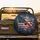 Weathered American Flag with Distressed Texture - Independence Day Gift for Veterans Spare Tire Cover - 2