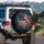 Weathered American Flag with Distressed Texture - Independence Day Gift for Veterans Spare Tire Cover - 3