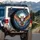 Great Horned Owl Full Moon Starry Night - Wildlife Lover Gift Spare Tire Cover - 3
