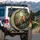 Majestic Leopards Resting Jungle Branches Tropical Foliage - Nature Lover Gift Spare Tire Cover - 3