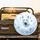 White Arctic Fox Blue Monarch Butterflies Ice Petals - Wildlife Lover Gift Spare Tire Cover - 2