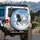 Galloping Trio Horses Blonde Mane Cloud Sky - Nature Lover Gift for Equestrians Spare Tire Cover - 3