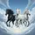Galloping Trio Horses Blonde Mane Cloud Sky - Nature Lover Gift for Equestrians Spare Tire Cover - 6