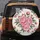 Pink Peony Blooms Green Leaves - Home Decor Gift for Garden Lover Spare Tire Cover - 5