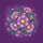 Purple Flowers Yellow Centers Green Leaves - Home Decor Gift for Garden Lover Spare Tire Cover - 6
