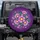 Purple Flowers Yellow Centers Green Leaves - Home Decor Gift for Garden Lover Spare Tire Cover - 1