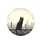 Black Cat Ornate Railing City Skyline Skyscrapers Clock Towers - Cat Lover Gift Spare Tire Cover - 4