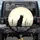 Black Cat Ornate Railing City Skyline Skyscrapers Clock Towers - Cat Lover Gift Spare Tire Cover - 1