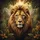 Majestic Lion Jungle Canopy Tropical Foliage Misty Mountains - Wildlife Lover Gift Spare Tire Cover - 6