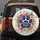 Paw Print Heart Lush Floral Vines Butterflies - Nature Lover Gift for Animal Lovers Spare Tire Cover - 5