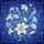 Blue-and-White Bird in Flight Blooming Lily Vine - Nature Lover Gift Spare Tire Cover - 6