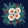 Anemone Floral Bouquet Teal Leaves Berries - Outdoor Lifestyle Gift Spare Tire Cover - 6