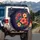 Iridescent Hummingbird Tropical Floral Garden Lush Botanical Wildlife - Bird Lover Gift Spare Tire Cover - 3