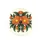 Blossoms in Full Bloom Orange Green Leaves Botanical Floral - Home Garden Decor Gift Spare Tire Cover - 4