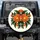 Blossoms in Full Bloom Orange Green Leaves Botanical Floral - Home Garden Decor Gift Spare Tire Cover - 1