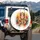 Tribal Woman Feathered Headband Beaded Necklace - Boho Lifestyle Gift Spare Tire Cover - 3