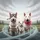 Bull Terrier Goggles Pink Bow Dog Trio - Outdoor Adventure Dog Lover Gift Spare Tire Cover - 6