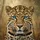 Majestic Leopard Face Electric Blue Eyes - Big Cat Lover Gift Spare Tire Cover - 6