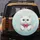 White Persian Cat Emerald Eyes Pink Bow Florals Bubbles Paws Extended Dust Motes - Cat Lover Gift Spare Tire Cover - 5