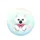 White Persian Cat Emerald Eyes Pink Bow Florals Bubbles Paws Extended Dust Motes - Cat Lover Gift Spare Tire Cover - 4