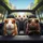 Guinea Pigs Driving Car Urban Park - Road Trip Gift for Guinea Pig Lovers Spare Tire Cover - 6