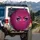Glamorous Eyes Long Lashes Arched Eyebrows Eye Irises Particles - Travel Essentials Gift Spare Tire Cover - 3