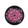 Deep Black Fuchsia Pink Cosmos Forget-Me-Not Flowers - Home Decor Gift Spare Tire Cover - 4
