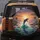 Dolphin Flamingos Tropical Ocean Sunset - Wildlife Lover Gift Spare Tire Cover - 5