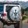 Ghostly Trapped Skeleton Ethereal Mist - Gothic Horror Fan Gift Spare Tire Cover - 3