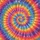 Vibrant Tie-Dye Spiral Swirls Psychedelic Bleeding Colors - Outdoor Vehicle Accessory Gift Spare Tire Cover - 6