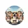 Five Happy Beagle Dogs Black Sunglasses Vehicle Interior - Travel Dog Lover Gift Spare Tire Cover - 4